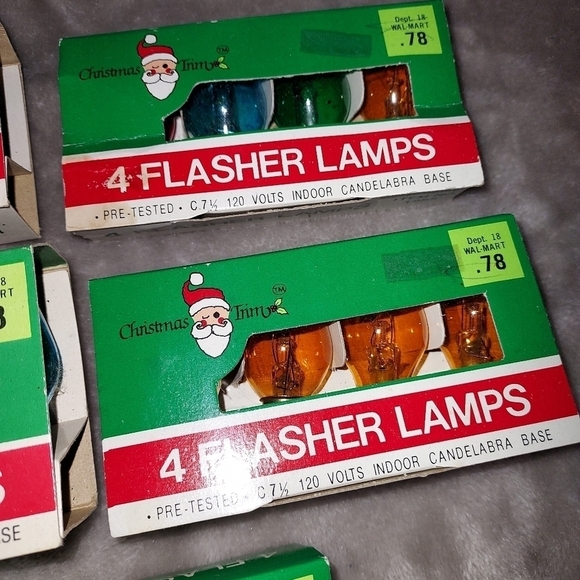 Vintage Christmas trim flasher lamp bulbs - Picture 7 of 7
